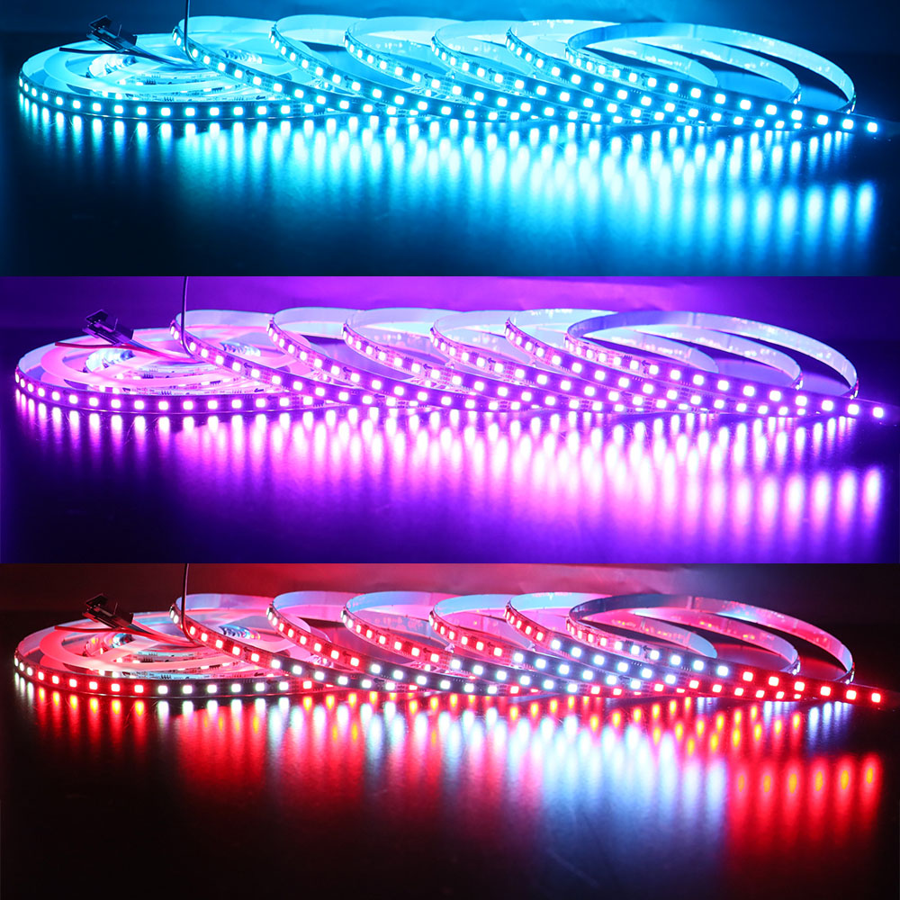 DC12V WS2818 8mm Dual Data Signal Dream Color RGB Addressable LED Strip - 96LEDs/m DC12V WS2818 8mm Dual Data Signal Dream Color RGB Addressable LED Strip - 96LEDs/m